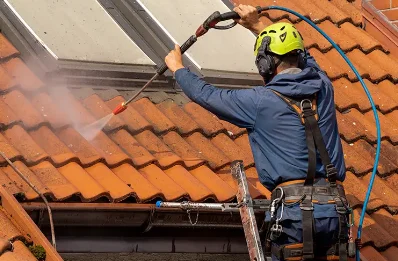 Démoussage et hydrofuge de toiture à Tréveneuc